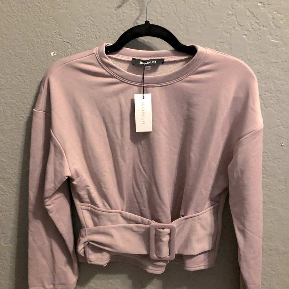 Blush colored sophisticated top long sleeve